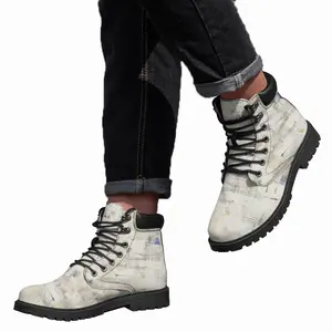 Men White Medina Mid Top Boots