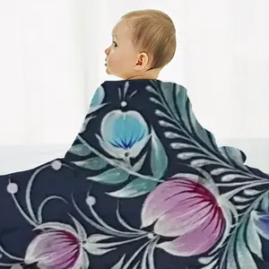 Night Pleasure Baby Flannel Blanket (Vertical)