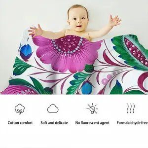 Hope And Peace Baby Flannel Blanket (Vertical)