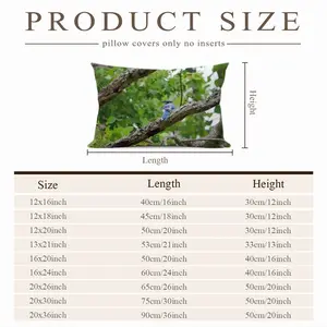 Blue Jay In A Tree - Classic Pose Polyester Pillow (Rectangle, Multi-Size)