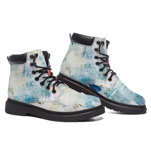 Men Blues Mid Top Boots