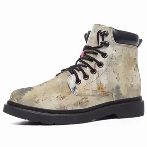 Men Shades Of White Mid Top Boots