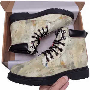 Men Shades Of White Mid Top Boots