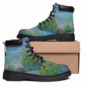 Men Butterflies Mid Top Boots