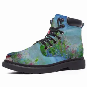 Men Butterflies Mid Top Boots