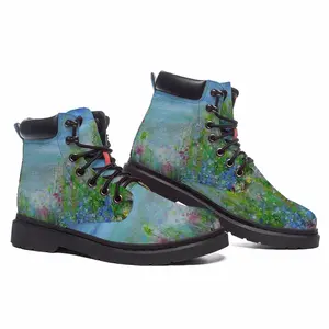 Men Butterflies Mid Top Boots