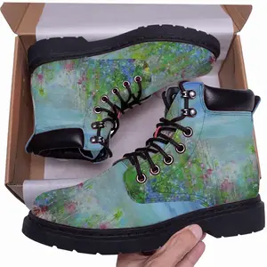 Men Butterflies Mid Top Boots