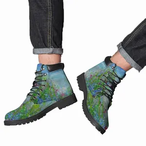 Men Butterflies Mid Top Boots