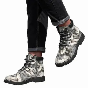 Men Horse Tree Mid Top Boots