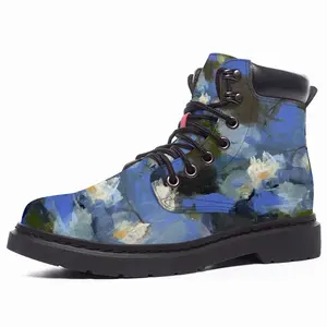 Men Water Lilies Mid Top Boots