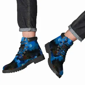 Men Blue Sky Mid Top Boots