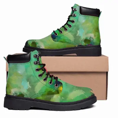 Men Green 3 Mid Top Boots