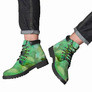 Men Green 3 Mid Top Boots