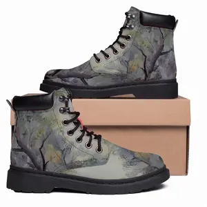 Men Misty Trees Mid Top Boots