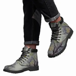 Men Misty Trees Mid Top Boots