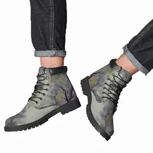 Men Misty Trees Mid Top Boots