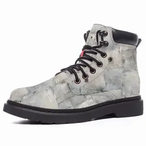 Men White Morocco Mid Top Boots