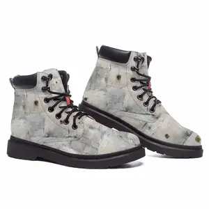 Men White Morocco Mid Top Boots