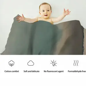 The Wave Baby Flannel Blanket (Vertical)