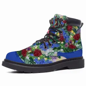 Men Blue Vase Mid Top Boots