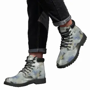 Men White Storm Mid Top Boots