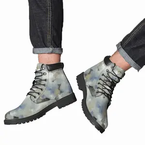 Men White Storm Mid Top Boots