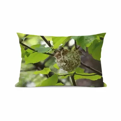 Baby Bird In A Nest Polyester Pillow (Rectangle, Multi-Size)