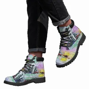 Men Moon Reflection Mid Top Boots