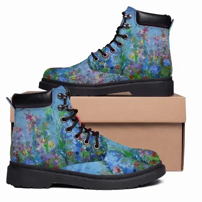 Men Field Of Blossoms Mid Top Boots