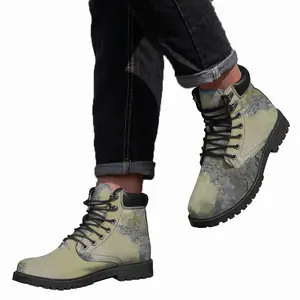 Men Early Morning Autumn Sun Mid Top Boots