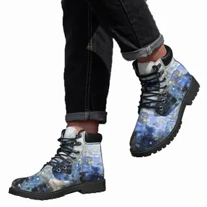 Men Blue Harmony Mid Top Boots