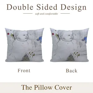 Baby - Drawing Pencil Polyester Pillow (Square, Multi-Size)