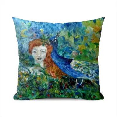 Angel Of Summer Polyester Pillow (Square, Multi-Size)