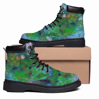 Men Blossoms On The Pond Mid Top Boots