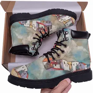 Men Dramatic Clouds Mid Top Boots