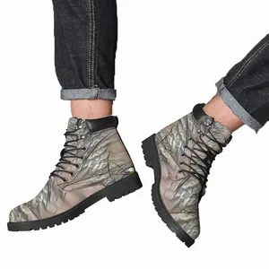 Men Broken Rose Mid Top Boots