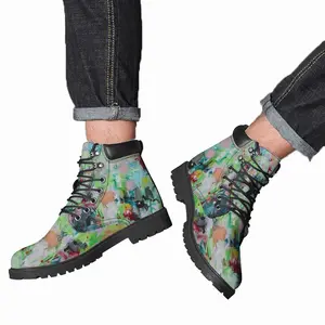 Men Anniversary Flowers Mid Top Boots