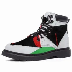 Men Pubic Flag Italy Mid Top Boots