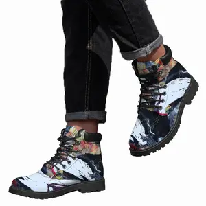 Men Super Hero Mid Top Boots