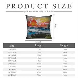 Sunset Polyester Pillow (Square, Multi-Size)