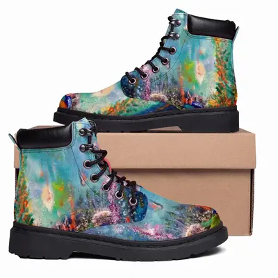 Men Underwater Universe Mid Top Boots