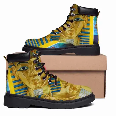 Men Tut Bluebird And Watermelon Mid Top Boots