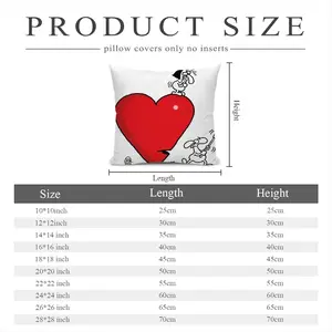 Axing Love Polyester Pillow (Square, Multi-Size)