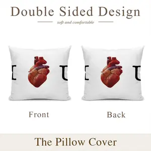 I Love You Polyester Pillow (Square, Multi-Size)