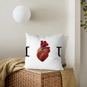 I Love You Polyester Pillow (Square, Multi-Size)