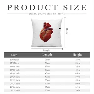 I Love You Polyester Pillow (Square, Multi-Size)