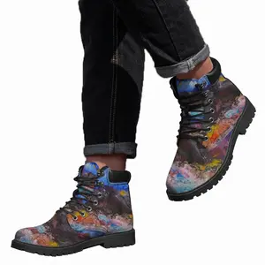 Men Mixing Skies Mid Top Boots