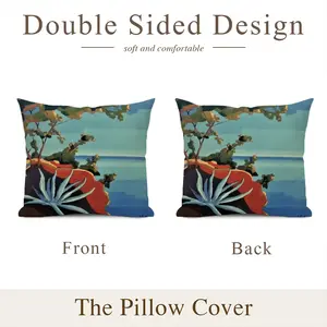 On The French Riviera Near Frejus Polyester Pillow (Square, Multi-Size)