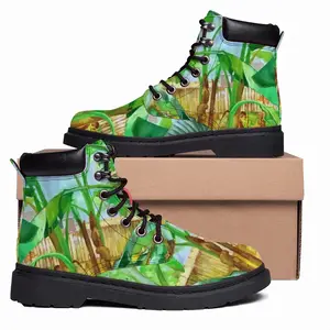 Men Backyard Banana Trees Mid Top Boots