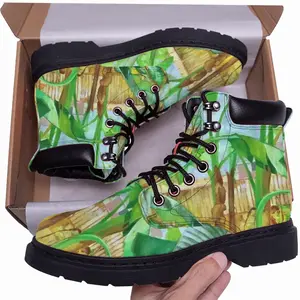 Men Backyard Banana Trees Mid Top Boots